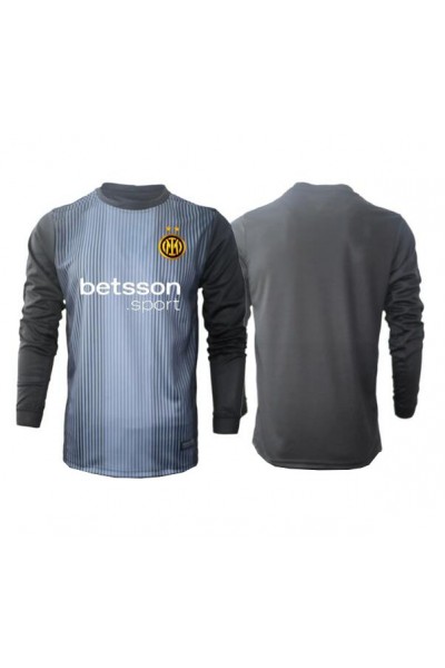 Inter Milan Maalivahti Jalkapallovaatteet Kotipaita 2025-26 Pitkähihainen Inter Milan Maalivahti Jalkapallovaatteet Kotipaita 2025-26 Pitkähihainen